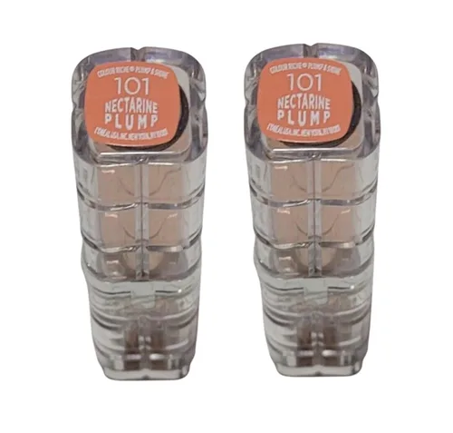 Vista 4 de Lote de 2 lápices labiales L'Oreal Paris Colour Riche Plump and Shine, Nectarine Plump 101