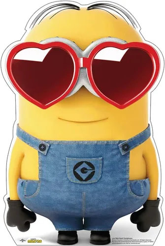 Cardboard People Bob Heart - Gafas de sol de tamaño real con recortes de cartón, Minions
