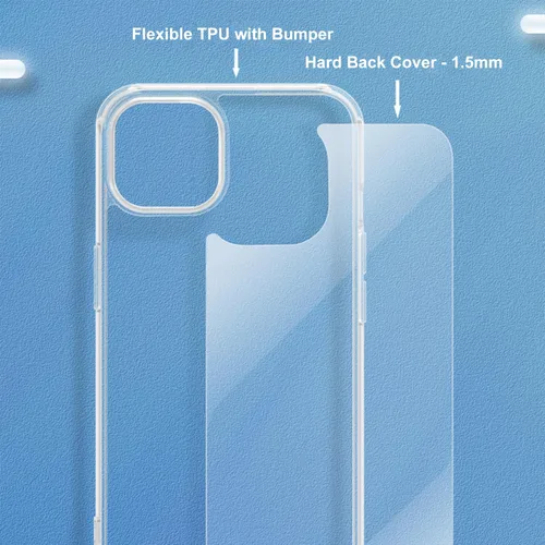 Vista 4 de FanTEK Funda compatible con iPhone 11 con 2 protectores de pantalla y 1 protector de lente de cámara, funda de cristal transparente compatible