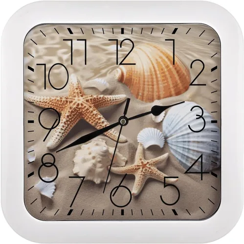 Vista 23 de 10" Square Modern Wall Clock,Animal Panther Print Kitchen Clocks Wall Battery Operated,Silent Non Ticking Unique Funny Cute Wall Clock for Living