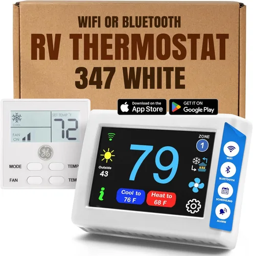 Vista 57 de MICRO-AIR EasyTouch - Termostato digital de repuesto para autocaravana, programable y confiable, habilitado para WiFi y Bluetooth, termostato