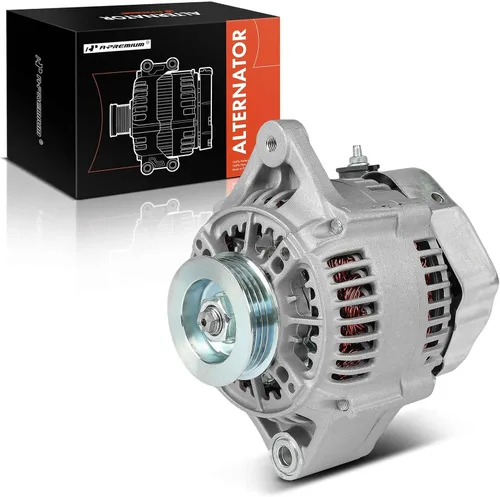 A-Premium Alternador compatible con Suzuki Grand Vitara 1999-2004 2.5L, 12V 80A polea de 4 ranuras en el sentido de las agujas del reloj, repuesto #