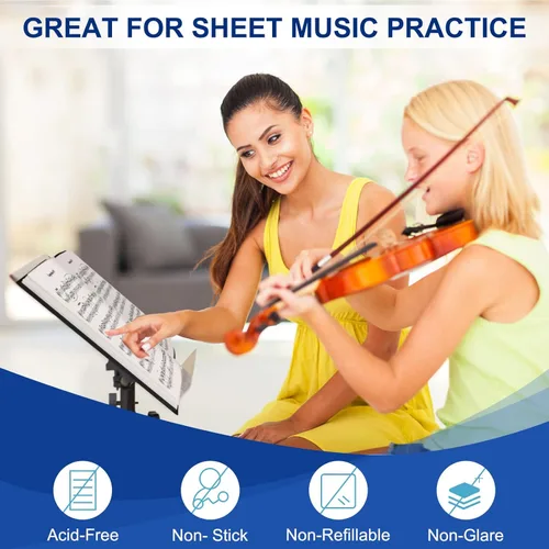 Vista 6 de Paquete de 6 carpetas con fundas de plástico con 30 bolsillos para presentaciones de libros de 8.5 x 11 pulgadas, carpeta de arte con protector