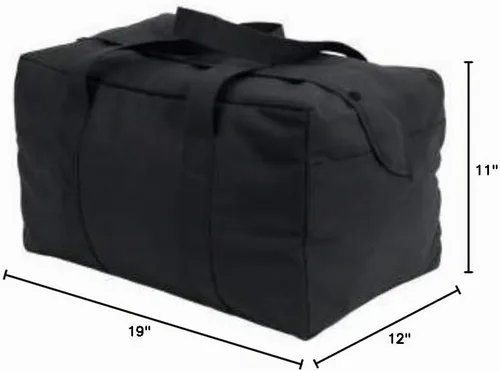 Vista 6 de Rothco bolsa de lienzo para llevar paracaídas Negro
