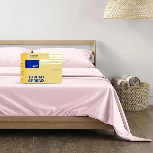 Vista 49 de THREAD SPREAD Hotel Collection - Juego de sábanas de 600 hilos de algodón egipcio, satinado, 4 piezas, Algodón, Gris oscuro - Rayas, gemelo Rayas