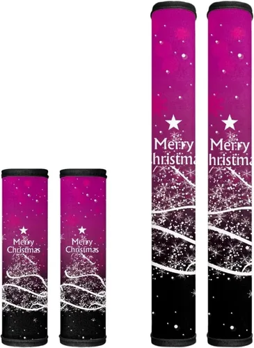 Vista 28 de Candy - Juego de 4 fundas para manija de puerta de refrigerador, decoración navideña, para cocina, mantiene tu nevera, microondas, horno