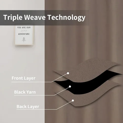 Vista 57 de Easy-Going - Cortinas opacas para dormitorio, aislamiento térmico sólido con ojales, cortinas de ventana para reducción de ruido, cortinas