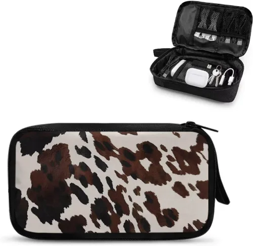 Vista 10 de American Flag Electronic Organizer Travel Cable Organizer Bag Portable Pouch Electronic Accessories Carry Case for Cable Cord Charger Phone Earphone