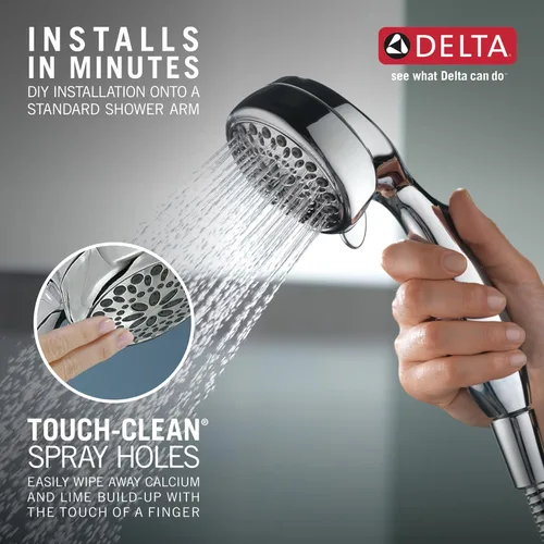 Vista 4 de Ducha de mano Delta Faucet con 7 ajustes manuales, 75700