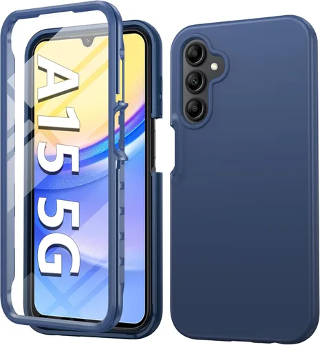 Vista 18 de FNTCASE Funda para Samsung Galaxy A14-5G: Funda protectora de teléfono transparente a prueba de golpes con protector de pantalla incorporado - Funda