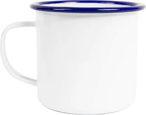 Vista 7 de Crow Canyon Home Splatter Enamelware - Taza grande de 16 onzas, color negro