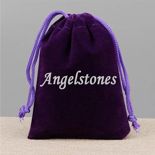 Vista 5 de Pulsera elástica de cuentas redondas de piedras semipreciosas de 0.236 in, unisex de 7 pulgadas