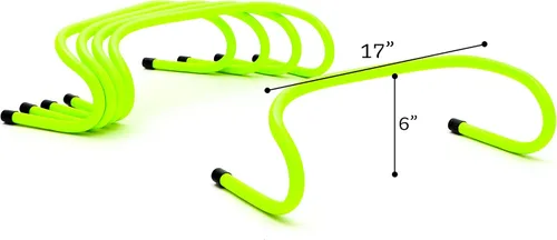 Vista 5 de Pack de 5 vallas de entrenamiento, de 6 pulgadas, de Trademark Innovations, 6