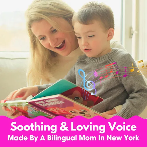 Vista 5 de Coco Learns Spanish Vol. 1 - Libro interactivo de tablero de sonido para niños pequeños de 1 a 3 años, canciones y música bilingües en inglés