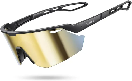 Lamicall Gafas de sol deportivas polarizadas de 0.85 oz para hombres y mujeres, gafas con protección UV400, para correr, ciclismo, béisbol, pesca