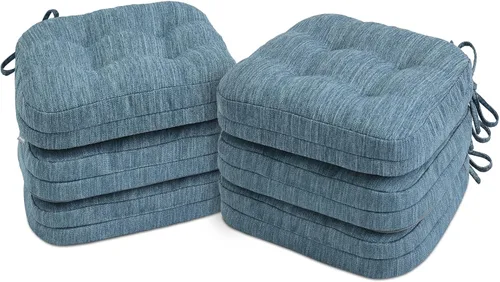 Vista 25 de Shinnwa Juego de 2 cojines para silla de comedor, cojines para silla de cocina de espuma viscoelástica de doble capa, almohadillas de asiento