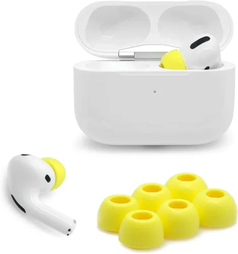Vista 9 de Eartune Fidelity UF-A - Puntas de espuma viscoelástica para AirPods Pro (1ª y 2ª generación), protector de cera integrado, comodidad mejorada