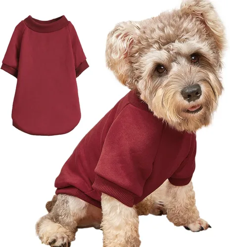 Vista 14 de Suéter para cachorros para perros pequeños, ropa cálida de invierno para gatos, sudadera para mascotas, ropa de punto, ropa de perro y gatito, Negro