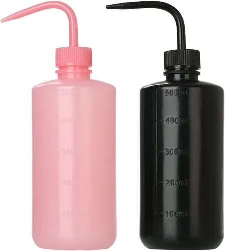Vista 8 de Paquete de 2 botellas de lavado para tatuajes de 150ml Botella de agua de 5oz para riego de suculentas y uso médico - Rosa