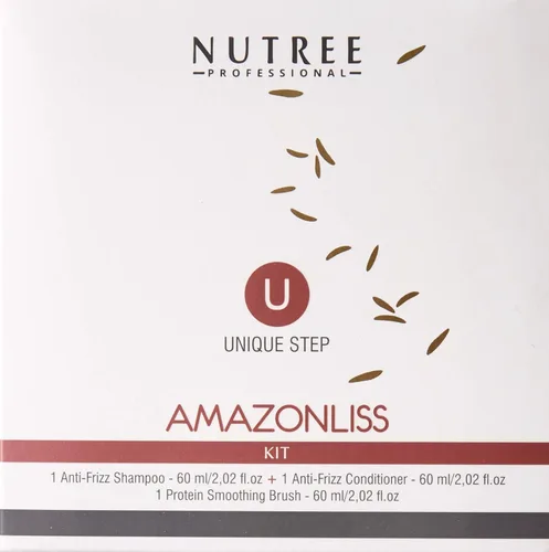 Vista 2 de Tratamiento capilar con queratina brasileña One Step Amazonliss Protein Tratamiento capilar sin formaldehído Fortalecimiento del cabello Alisado