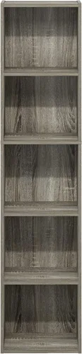 Vista 6 de Furinno - Estantería de cubos de 5 niveles serie Luder para libros y almacenamiento, color roble francés