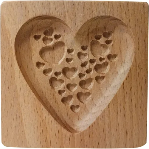 Vista 21 de Molde de galletas de madera, molde de horneado 3D, herramienta de horneado para manualidades y decoración con relieve, adecuado para Halloween