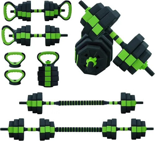 Vista 9 de Juego de mancuernas ajustables, pesas ajustables de 30/44/66/88 libras, juego de peso libre para gimnasio en casa