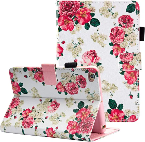 Vista 8 de Dteck Funda para iPad mini 5/4/3/2/1, elegante y ligera de cuero sintético tipo folio con cartera, funda inteligente