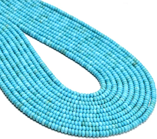 Vista 28 de CAI YI MING, cuentas 2x4mm naturales en forma de rondelle – Espaciadores de gemas sueltas para hacer joyas DIY (Yaxaita)