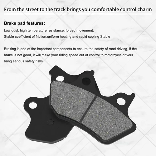 Vista 7 de Pastillas de freno delanteras y traseras para Harley Softail FLSTCI FLSTC Heritage Classic 2000-2007/FXST Softail Standard 2000-2007 / FXSTB Night