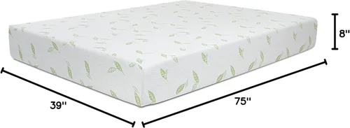 Vista 29 de NapQueen Colchón de espuma viscoelástica con infusión de té verde anula de 10 pulgadas, cama en una caja, colchón certificado CertiPUR-US