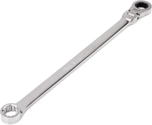Vista 37 de TEKTON Llave de extremo de caja de trinquete de 1/2 x 9/16 pulgadas de largo con cabeza flexible de 12 puntos WRB36313