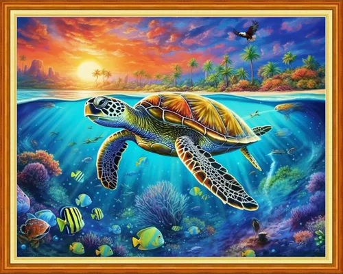 Vista 11 de DMCVIVR Stamped Cross Stitch Kits for Beginners Adults Needlepoint Kits for Beginners Embroidery Kits for Adults Crossstitch Kit for Beginners
