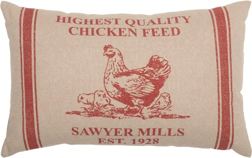 Vista 9 de VHC Brands Sawyer Mill - Almohada decorativa familiar azul para sofá, sofá o cama, 14 x 22 pulgadas