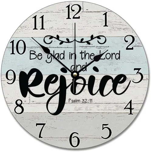 Vista 69 de Reloj con versículo bíblico con citas de Jesús, relojes de 0929Regalos Cristianos (2)