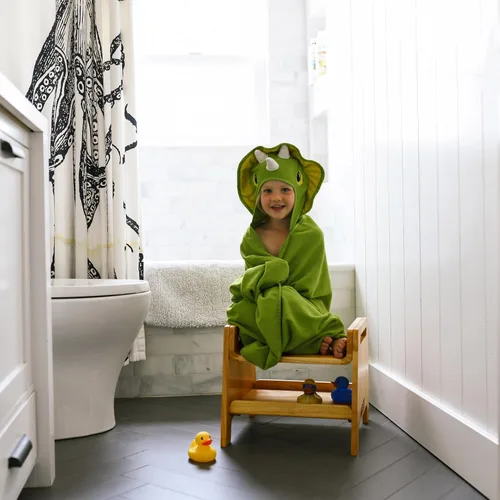 Vista 9 de ECR4Kids Taburete para sentarse o escalonar, muebles para niños, miel