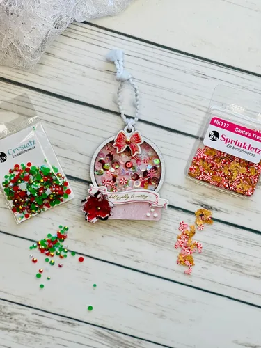 Vista 8 de Buttons Galore Sprinkletz - Piezas de arcilla polimérica para bricolaje Slime Adornos, 1.500 onzas, 1500 piezas, Navidad (Merry & Bright)