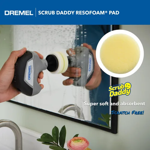 Vista 5 de Dremel Versa - Paquete de 5 almohadillas de esponja de limpieza Scrub Daddy, paquete variado para limpieza multisuperficie, para uso en cocina