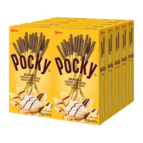 Vista 18 de Glico Pocky - Palito de galletas frutales recubierto con sabor a arándanos (1.23 oz x 2 cajas)