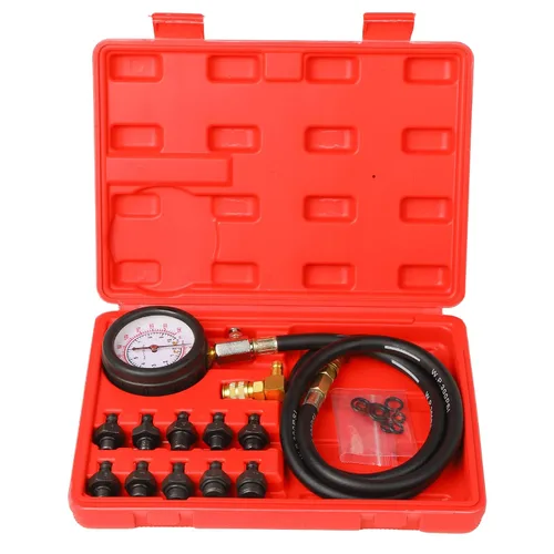Kit de prueba de presión de aceite, medidor de presión de aceite, kit de herramientas de diagnóstico de presión 0-140 PSI, kit de herramienta de