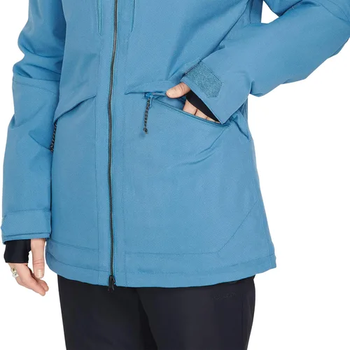 Vista 7 de Volcom Shelter 3D - Chaqueta con capucha para mujer, con aislamiento elástico, para snowboard, esquí, invierno