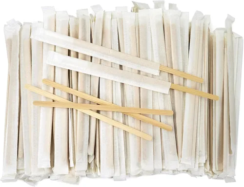 Vista 16 de 1000 unidades de palitos de café de bambú envueltos individualmente – Palitos para remover café de 5.5 pulgadas, palitos para remover para la barra