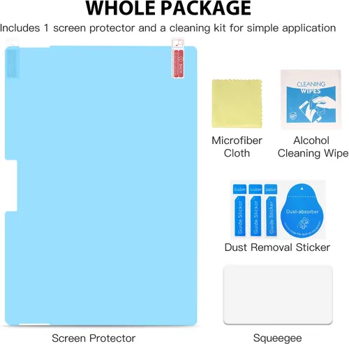 Vista 7 de MoKo Protector de pantalla mate para tableta Microsoft Surface Pro 7 Plus/Pro 7/Pro 6/Pro 5/Pro 4/Pro LTE, película PET antirreflejo, escritura