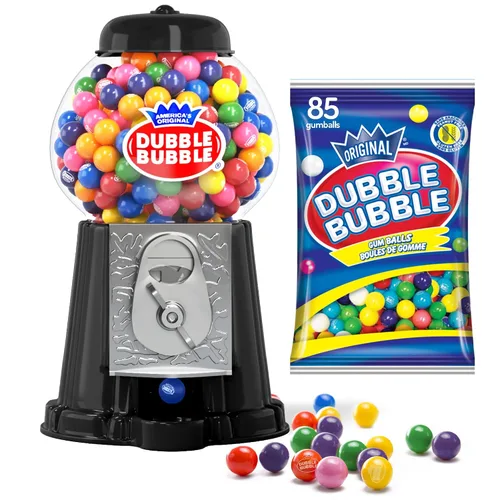 Máquina de Chicles Caramelos de Halloween - para Niños 8.5" - Banco de Juguete Operado con Monedas - Máquina de Chicle Dubble Bubble Estilo Clásico