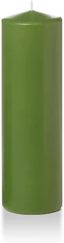 Vista 127 de Yummi - Velas redondas de pilar blancas de 3 pulgadas x 4 pulgadas, 3 por paquete