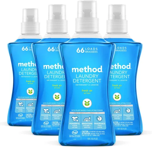 Vista 7 de Method Detergente líquido para lavandería; aroma a salvia de playa, removedor de manchas; 66 cargas por botella de 53.5 onzas; (paquete de 1)