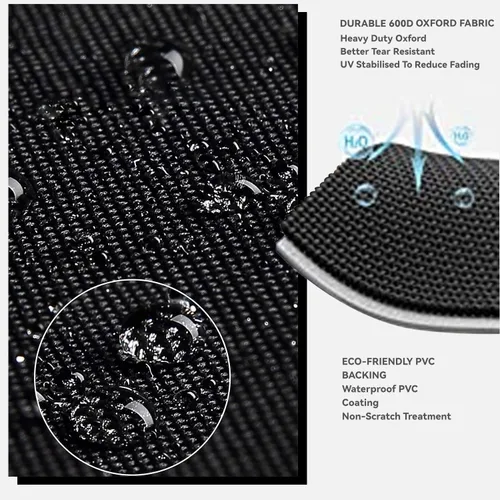 Vista 3 de Funda de mesa de preparación para exteriores, resistente, impermeable, para mesa portátil mediana Keter Unity, compatible con carrito de servicio