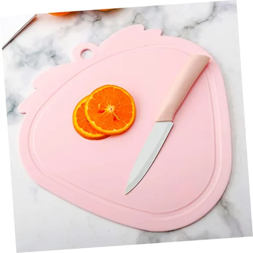 Vista 4 de ABOOFAN Tabla de cortar de fresa, 2 piezas, tabla de cortar decorativa para tabla de cortar para pequeña tabla de cortar decorar plástico de doble