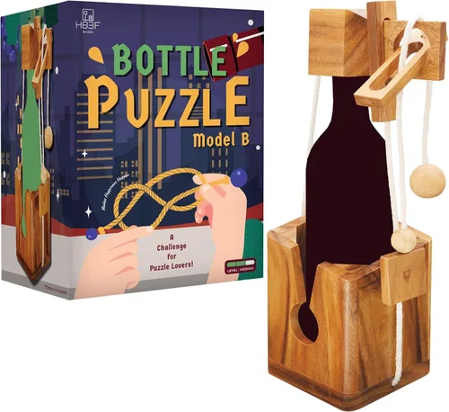 Vista 13 de BSIRI Piensa para el rompecabezas de botellas desafiante juego para el cerebro y soporte funcional Ideal para amantes de botellas y divertidos