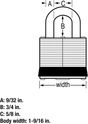 Vista 6 de Master Lock 3SST Candado de acero inoxidable para exteriores con llave, paquete de 2 llaves iguales